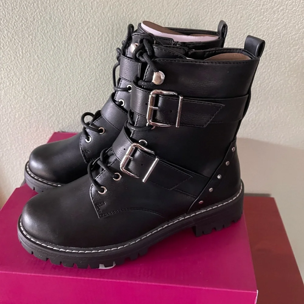 SO Black Women Boots Size 6.5 Wide New 👢👢 - Picture 4 of 7